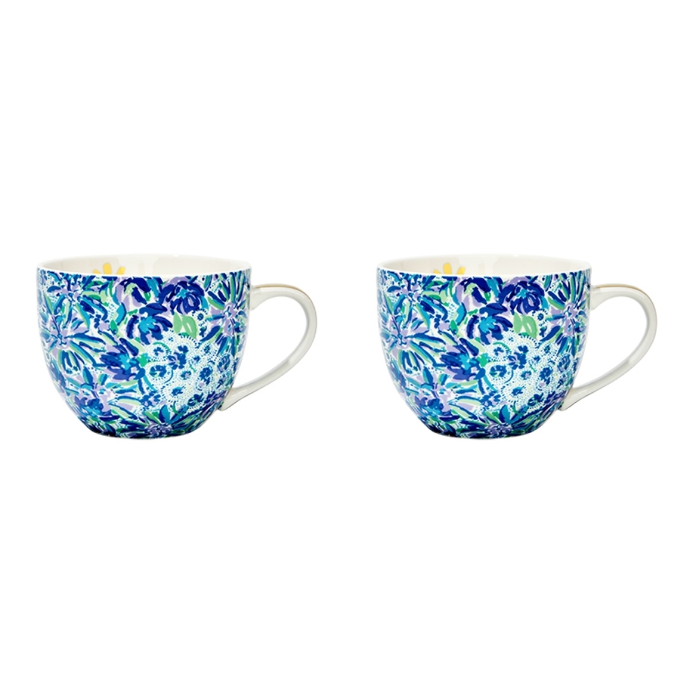NIB Lilly Pulitzer Ceramic Mug Set